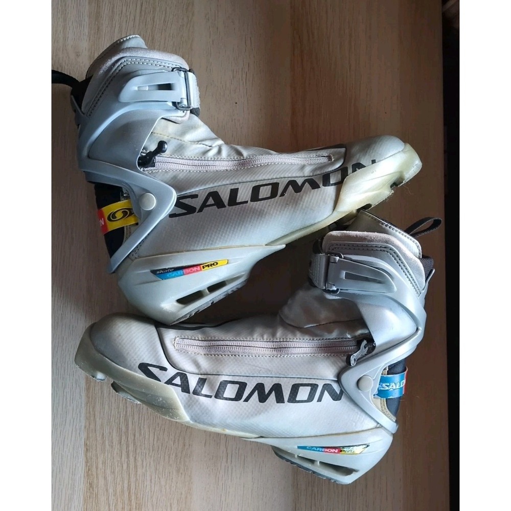 SALOMON Skate Carbon Nordic Cross Country Boots SNS Pilot Mens Sz 7 Womens 8.5